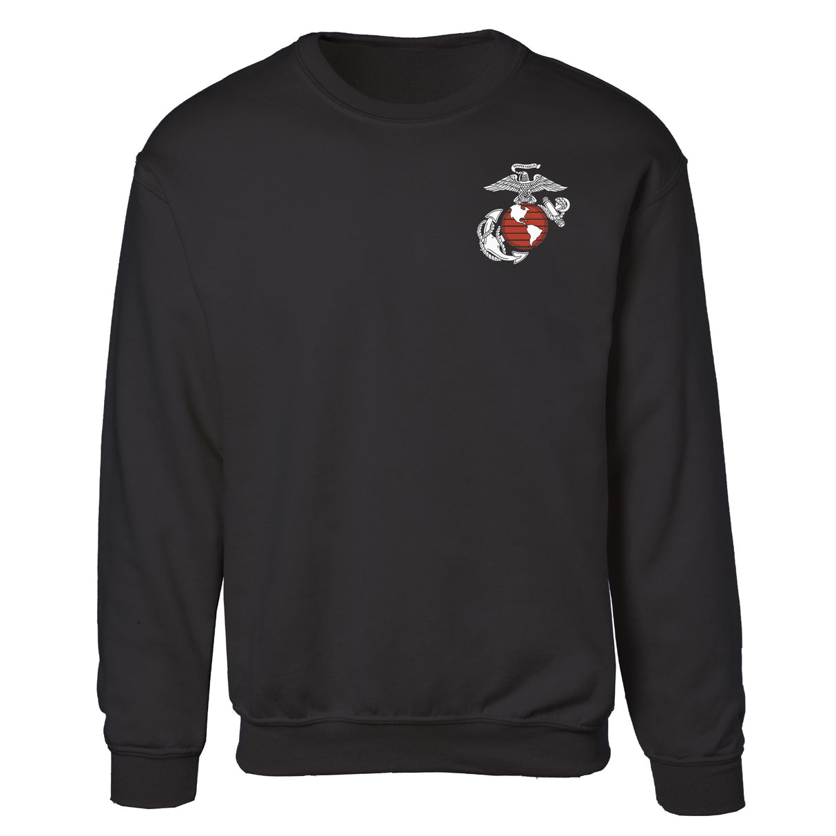 Semper Fi Crossed Flags Sweatshirt- Back Design - SGT GRIT