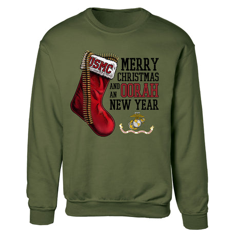 USMC Christmas Stocking Sweatshirt - SGT GRIT