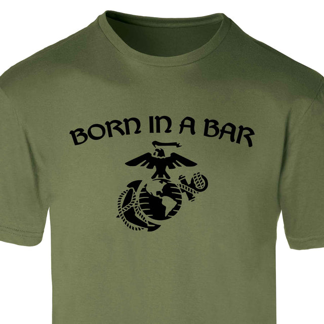 Born in a Bar Eagle, Globe, and Anchor T-Shirt - SGT GRIT