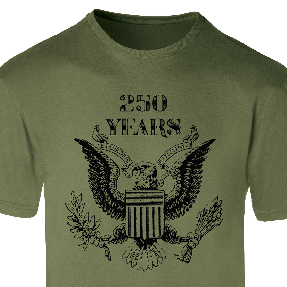 Vintage Eagle 250 Years T-Shirt- OD Green - SGT GRIT
