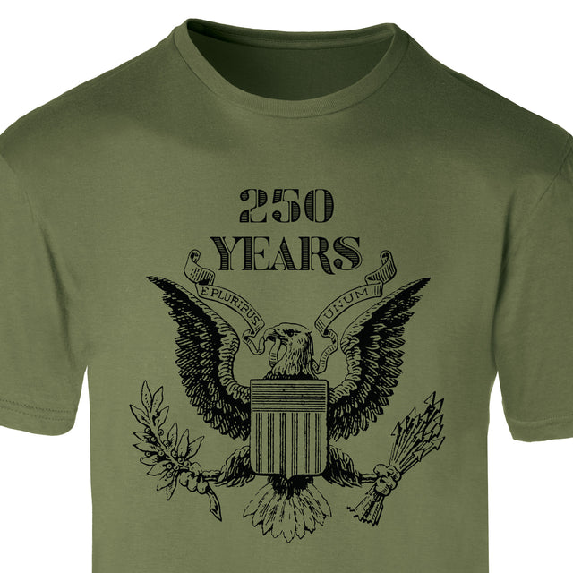 Vintage Eagle 250 Years T-Shirt- OD Green - SGT GRIT
