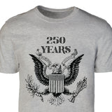 Vintage Eagle 250 Years T-Shirt- Gray - SGT GRIT