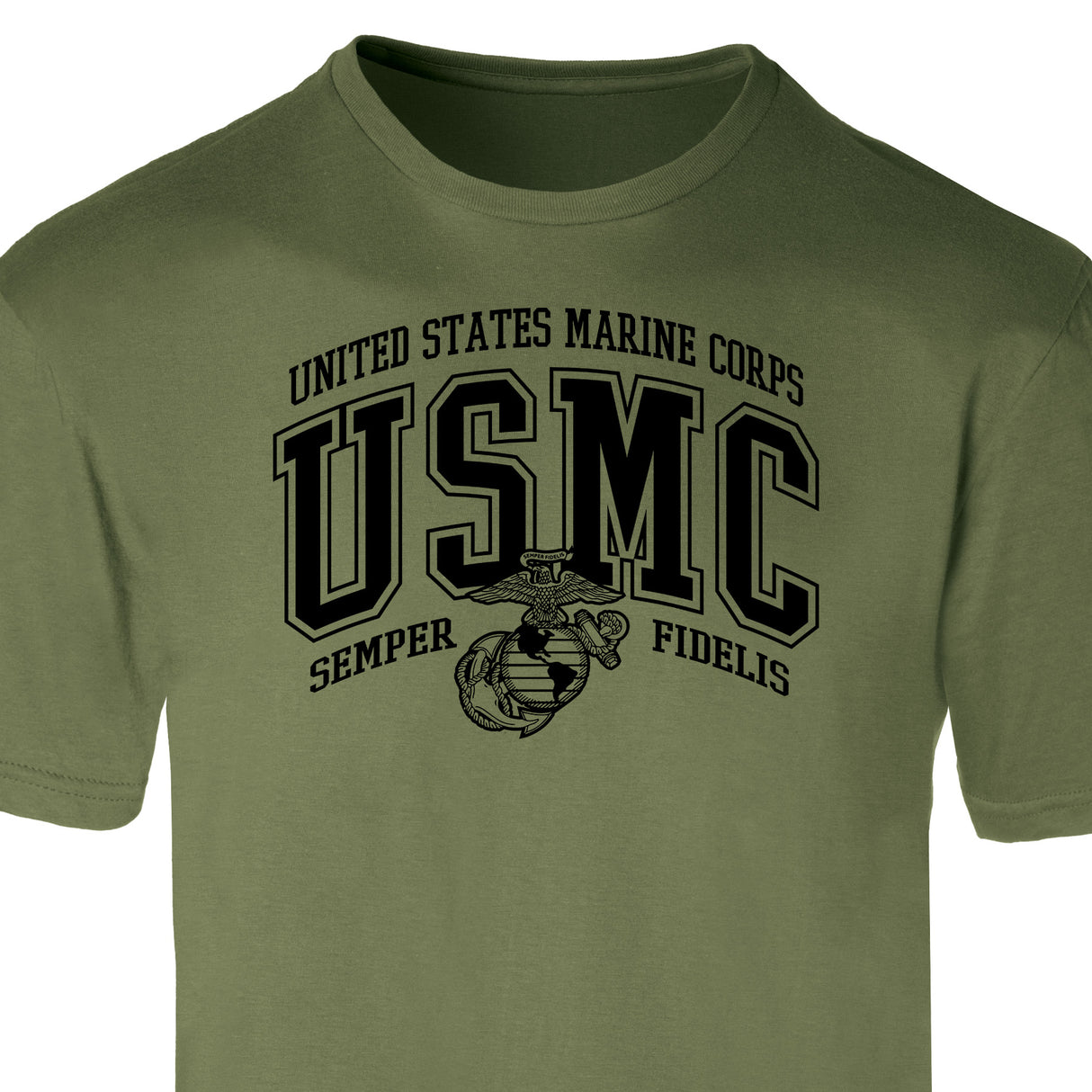 USMC Bold Collegiate T-Shirt - SGT GRIT