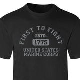 First to Fight Collegiate USMC T-Shirt - SGT GRIT