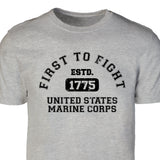 First to Fight Collegiate USMC T-Shirt - SGT GRIT