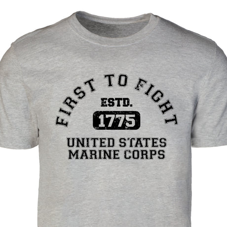First to Fight Collegiate USMC T-Shirt - SGT GRIT