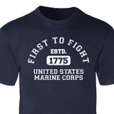 First to Fight Collegiate USMC T-Shirt - SGT GRIT