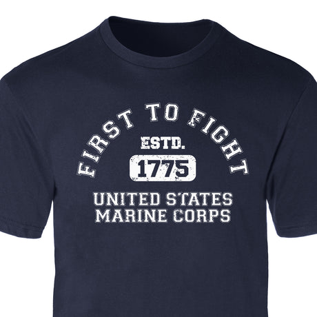 First to Fight Collegiate USMC T-Shirt - SGT GRIT