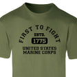 First to Fight Collegiate USMC T-Shirt - SGT GRIT
