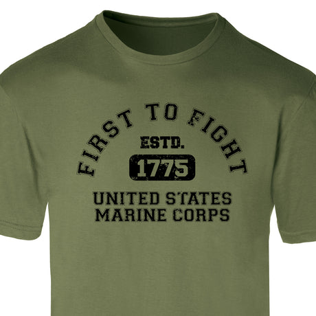 First to Fight Collegiate USMC T-Shirt - SGT GRIT