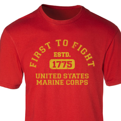 First to Fight Collegiate USMC T-Shirt - SGT GRIT