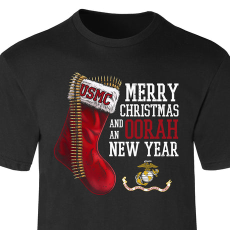 USMC Christmas Stocking T-Shirt - SGT GRIT