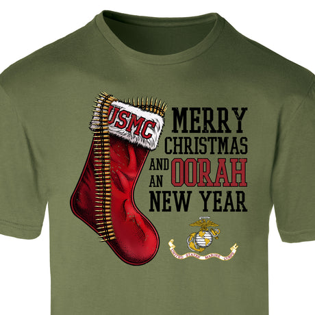 USMC Christmas Stocking T-Shirt - SGT GRIT