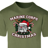 USMC Christmas Bulldog T-Shirt - SGT GRIT