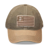 Eagle, Globe, and Anchor Flag Hat – OD green and Brown - SGT GRIT