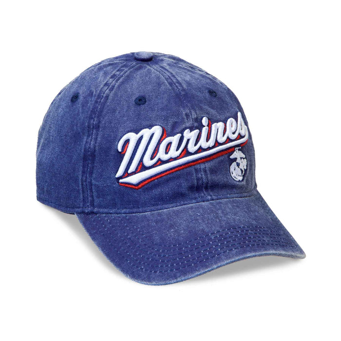 Marines 3D Embroidery Hat- Blue - SGT GRIT