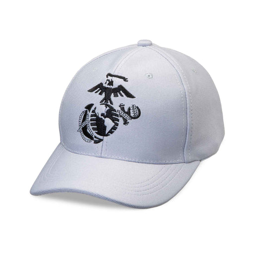 Black Eagle Hat Snapback w/Metal American Silver Flag riveted on