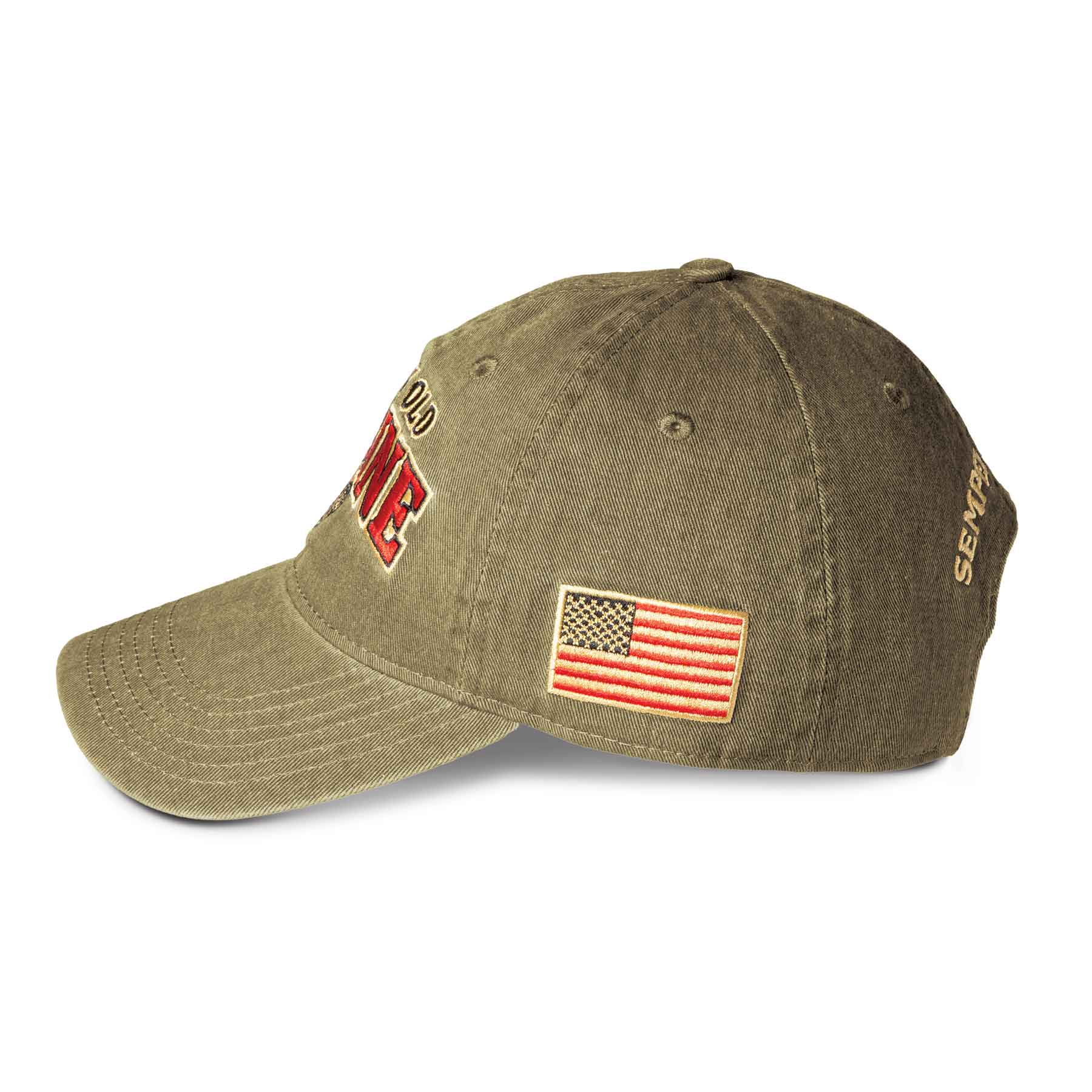 Grumpy Old Marine Hat - OD Green | USMC Eagle, Globe, and Anchor