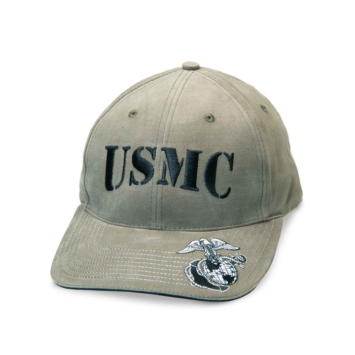 USMC Vintage Hat- Personalized- OD Green - SGT GRIT