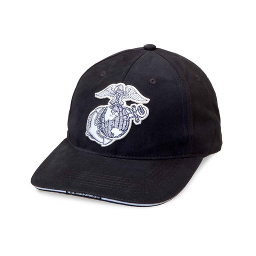 Eagle, Globe, and Anchor Hat- Black and White - SGT GRIT