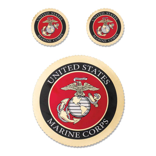 Marine Corps Decal With Gold Foiling - SGT GRIT