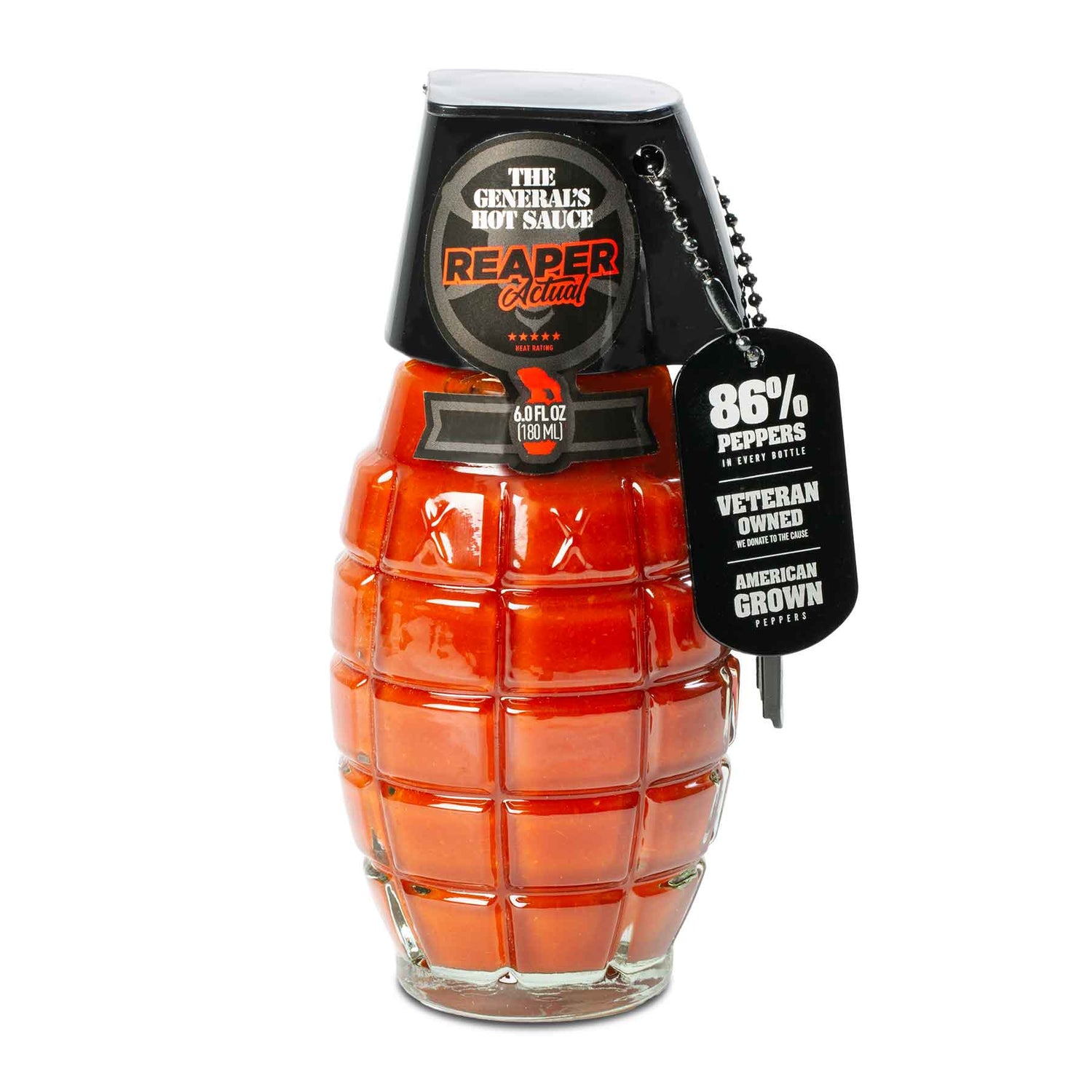 The General's Reaper Actual Hot Sauce Grenade SGT GRIT