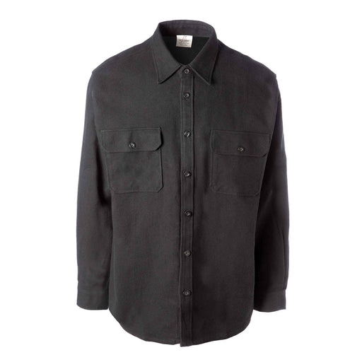Extra Heavyweight Flannel Shirt- Black - SGT GRIT