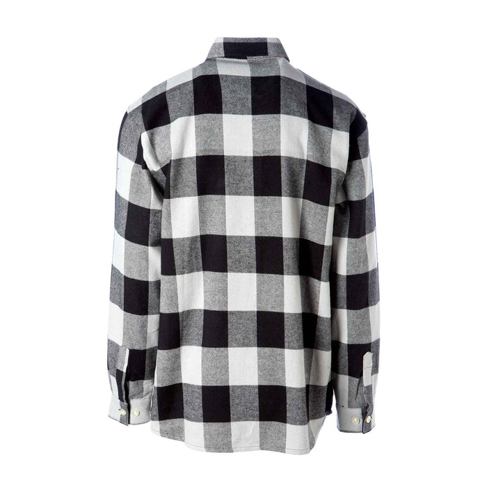 Extra Heavyweight Flannel Shirt- Grey Plaid - SGT GRIT