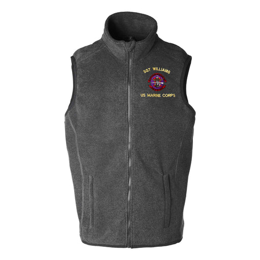 11TH MEU Pride Of The Pacific Embroidered Fleece Vest - SGT GRIT