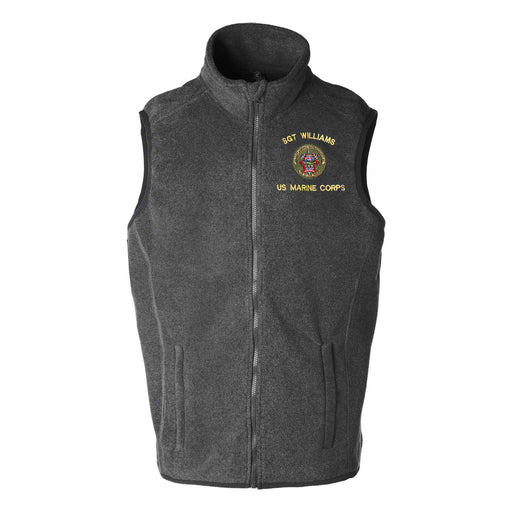 1st LAR Battalion Embroidered Fleece Vest - SGT GRIT