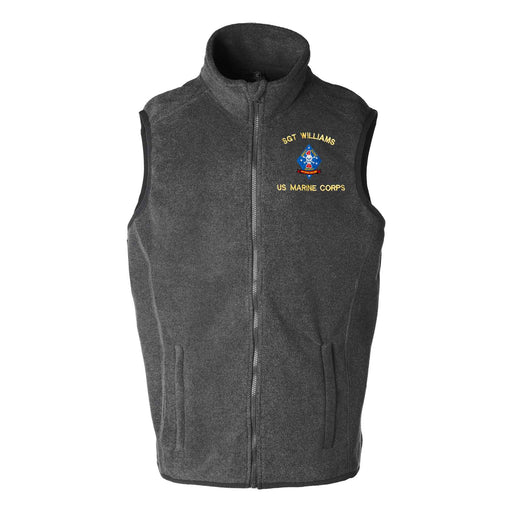 1st Recon Battalion Embroidered Fleece Vest - SGT GRIT