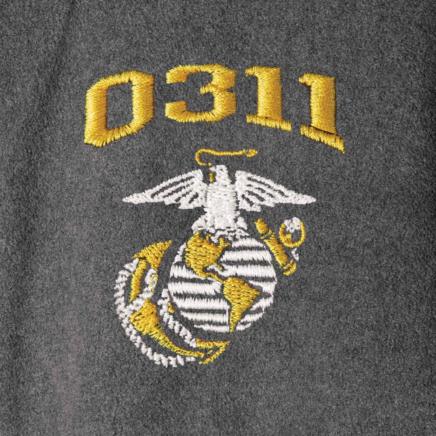 Marine Corps MOS Embroidered Fleece Full Zip – SGT GRIT