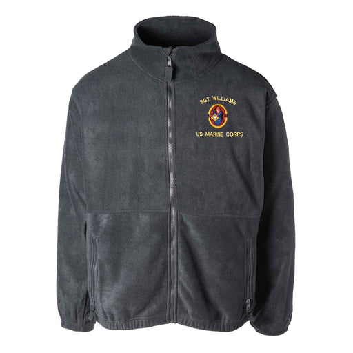 2nd Battalion 6th Marines Embroidered Fleece Full Zip - SGT GRIT