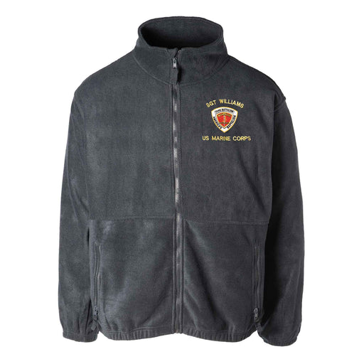 3rd Battalion 3rd Marines Embroidered Fleece Full Zip - SGT GRIT