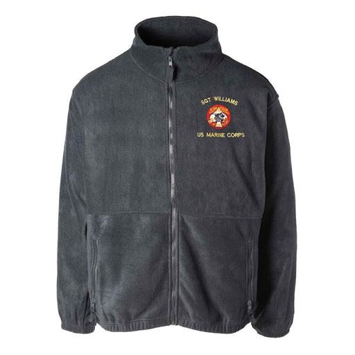2nd Tank Battalion Embroidered Fleece Full Zip - SGT GRIT