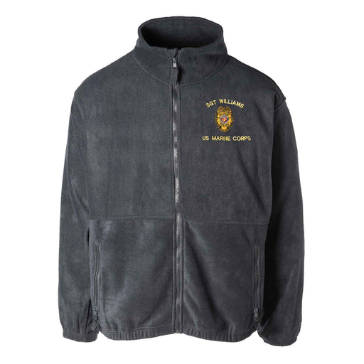 Military Police Badge Embroidered Fleece Full Zip - SGT GRIT