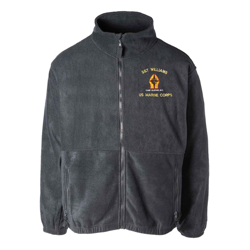 MCB Camp Lejeune Embroidered Fleece Full Zip - SGT GRIT