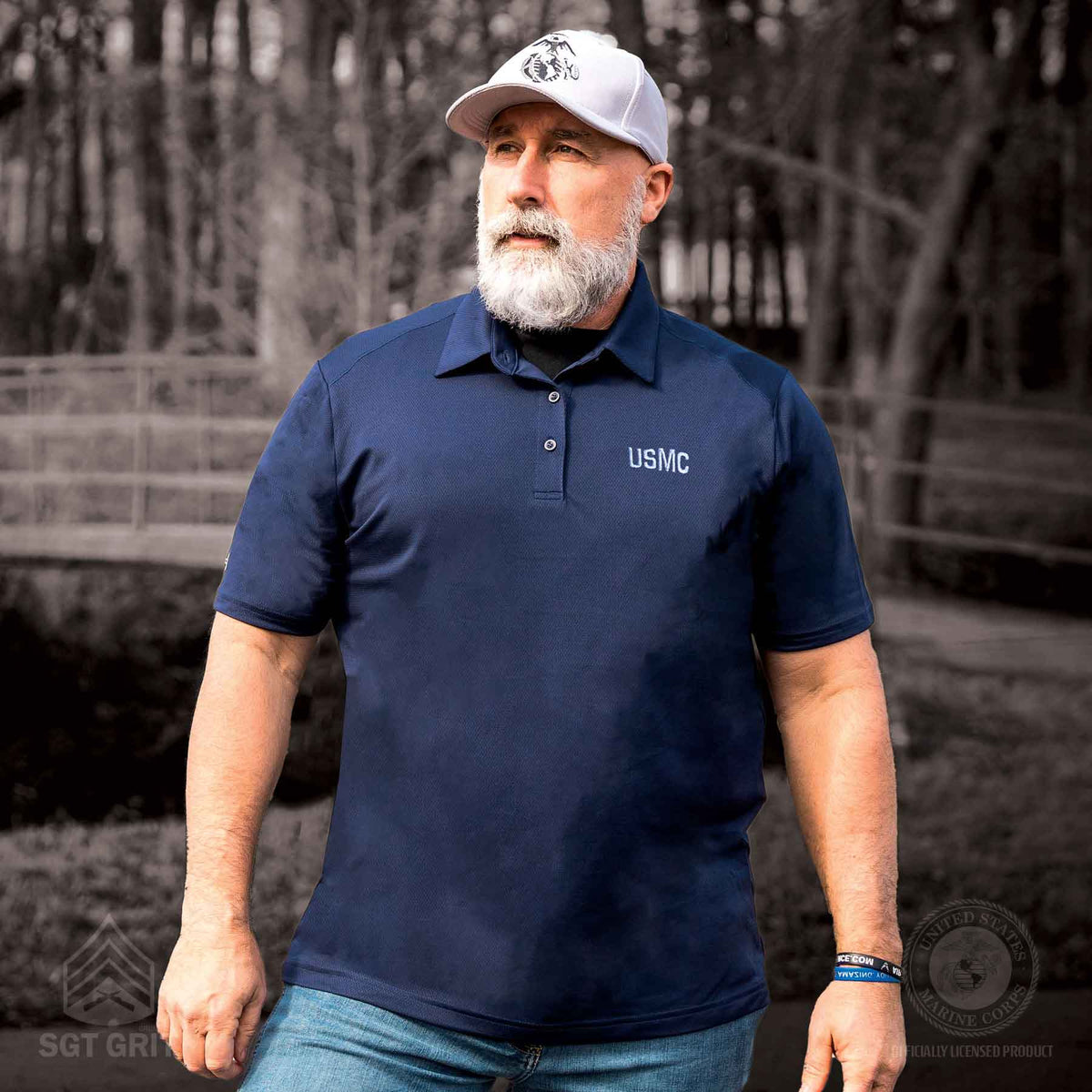 Tech Shop Usmc UA USMC Tech Polo 3.0 – SGT GRIT
