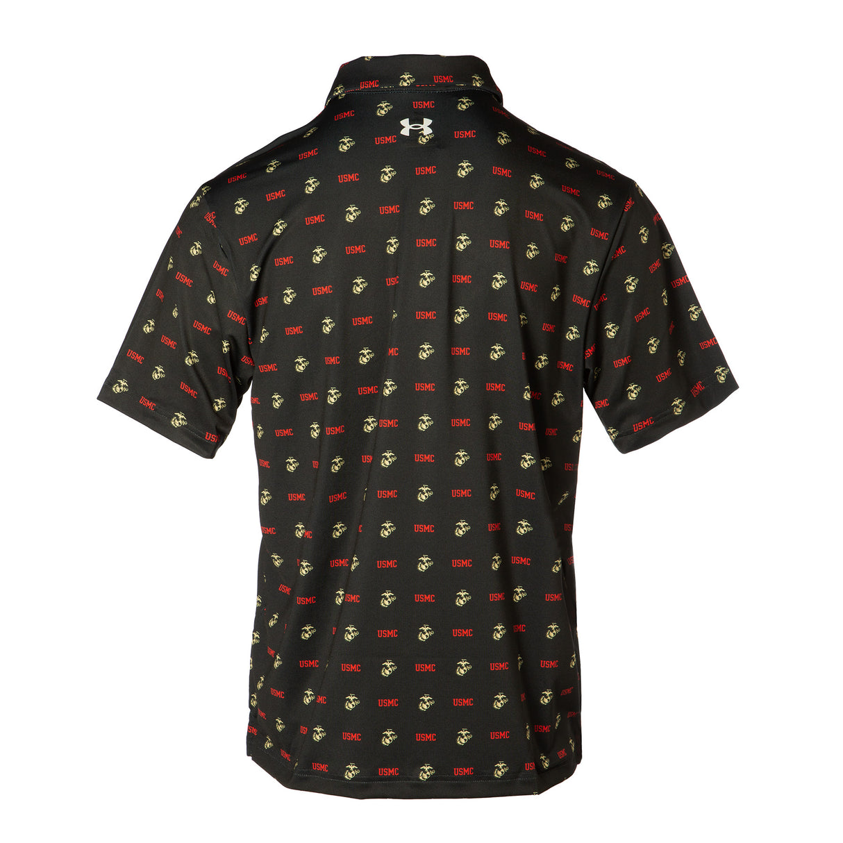 Under Armour USMC EGA Black Polo - SGT GRIT