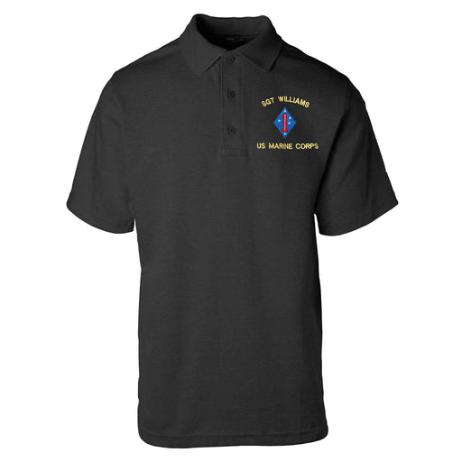 Guadalcanal 1st Marine Division Embroidered Tru-Spec Golf Shirt - SGT GRIT