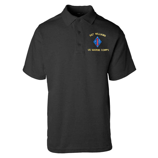 Vietnam 1st Marine Division Embroidered Tru-Spec Golf Shirt - SGT GRIT