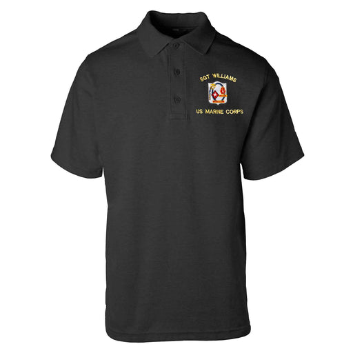 1st Battalion 6th Marines Embroidered Tru-Spec Golf Shirt - SGT GRIT