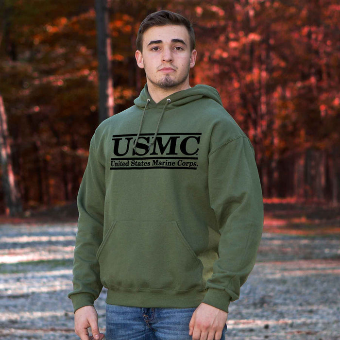 United States Marine Corps Hoodie- OD Green - SGT GRIT