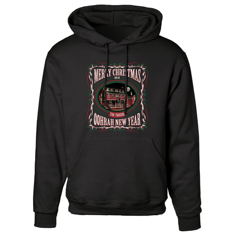 USMC Tun Tavern Christmas Hoodie- Black - SGT GRIT