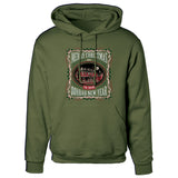 USMC Tun Tavern Christmas Hoodie- OD Green - SGT GRIT