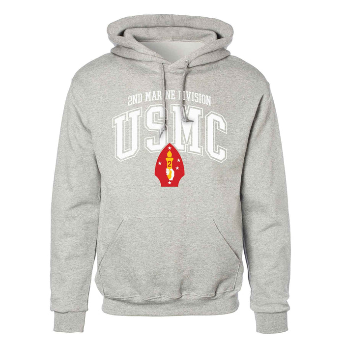 2nd Marine Division Arched Hoodie - SGT GRIT