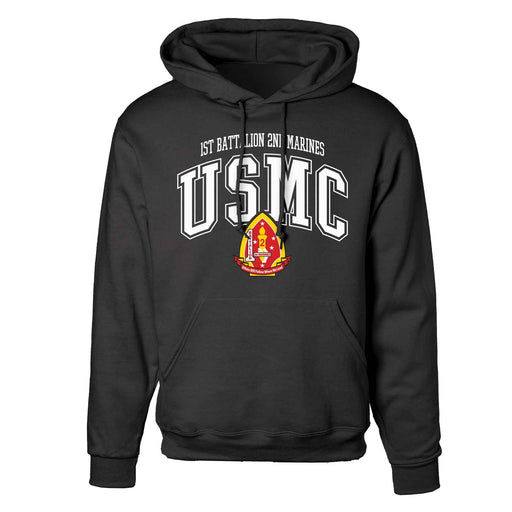 1st Battalion 2nd Marines Arched Hoodie - SGT GRIT