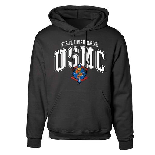 1st Battalion 4th Marines Arched Hoodie - SGT GRIT