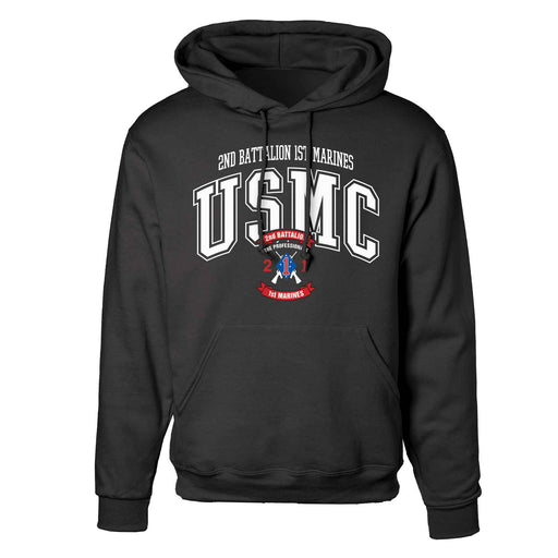 2nd Battalion 1st Marines Arched Hoodie - SGT GRIT