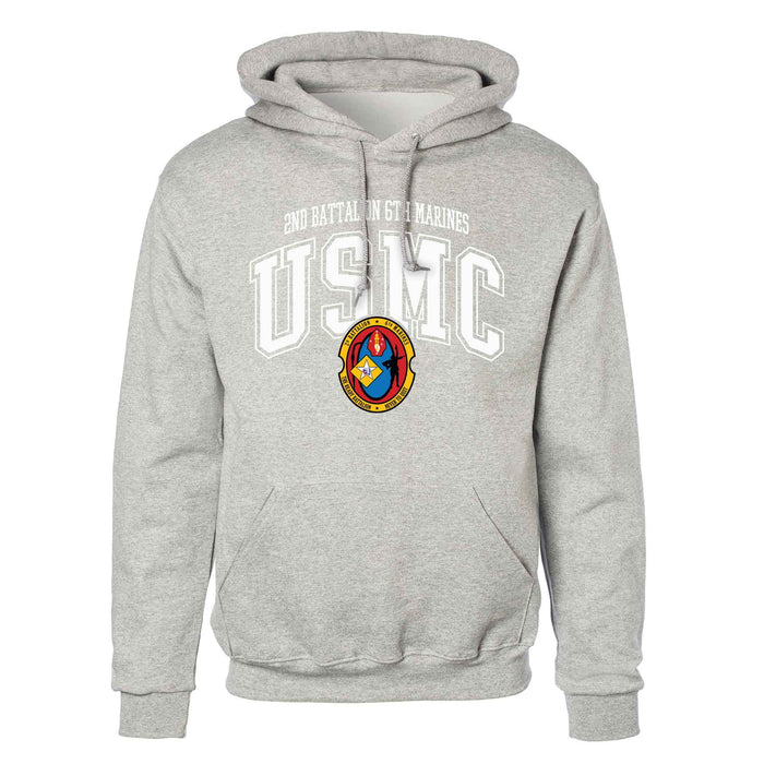 2nd Battalion 6th Marines Arched Hoodie - SGT GRIT